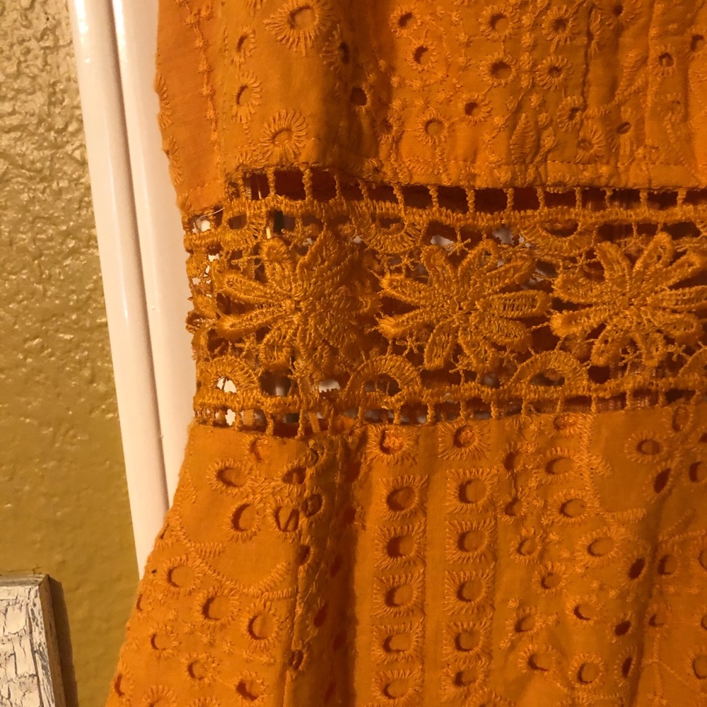 NWT Fashion Nova Trophy Mini Dress Mustard Size S - Picture 2 of 9